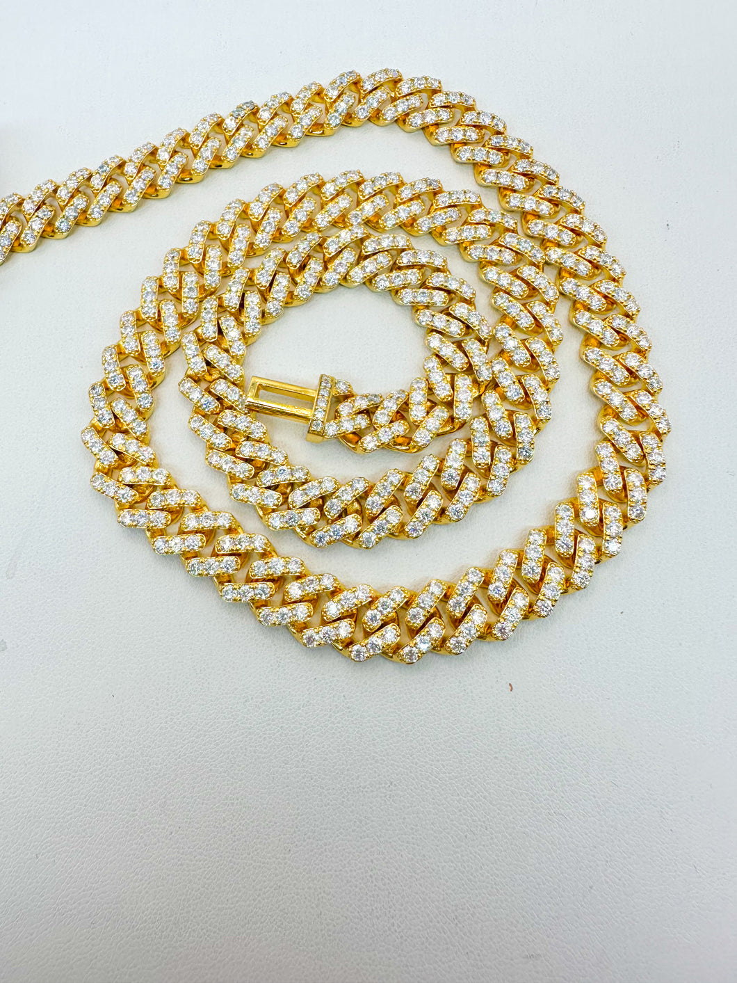 Miami Cuban  moissanite chain 10k gold