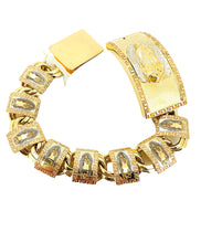 Load image into Gallery viewer, Chino link bracelet 10 k gold maria , 25mm box (0085)
