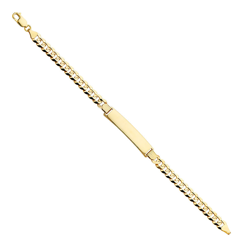 14k Gold ID Bracelet 8mm