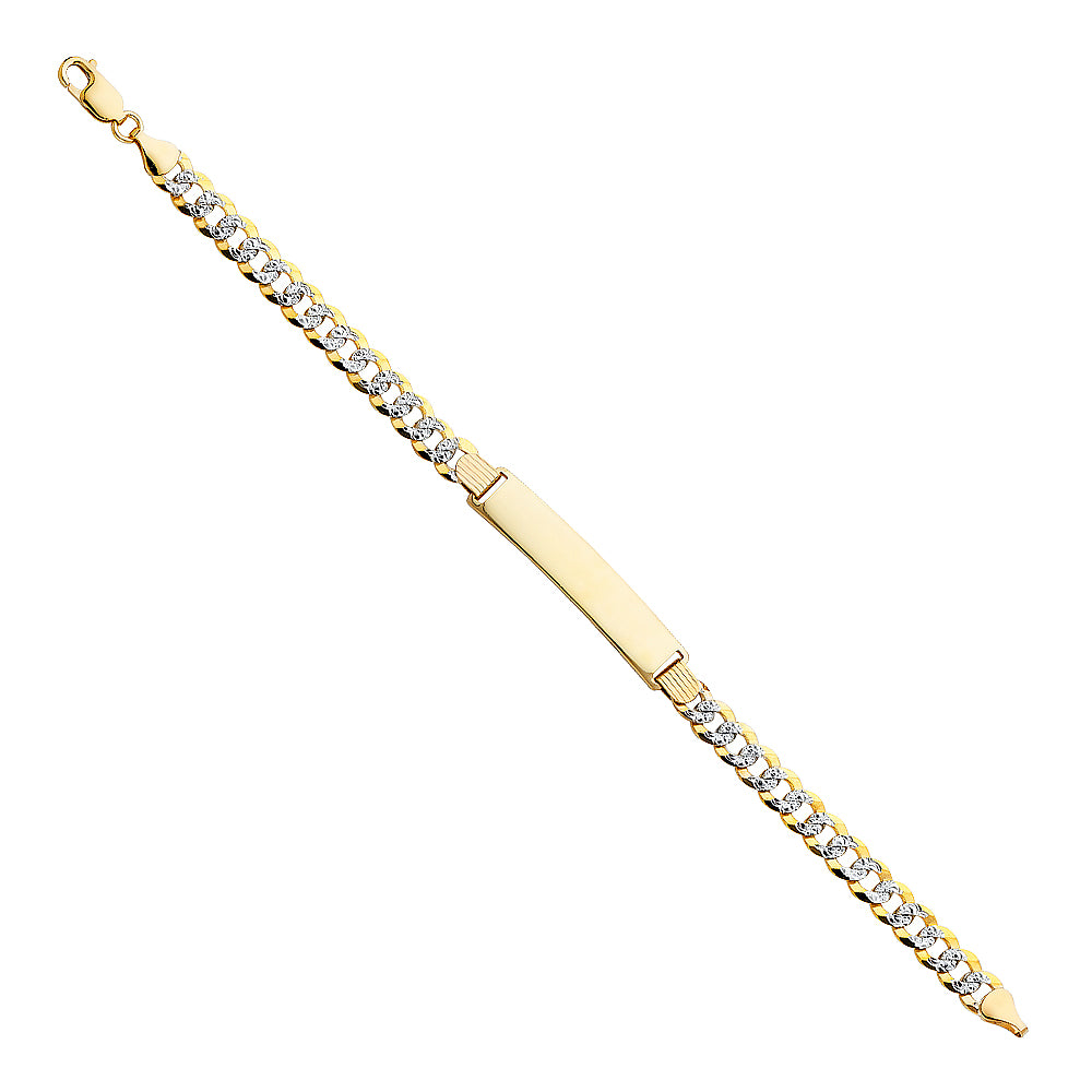 14k Gold ID Bracelet 8mm