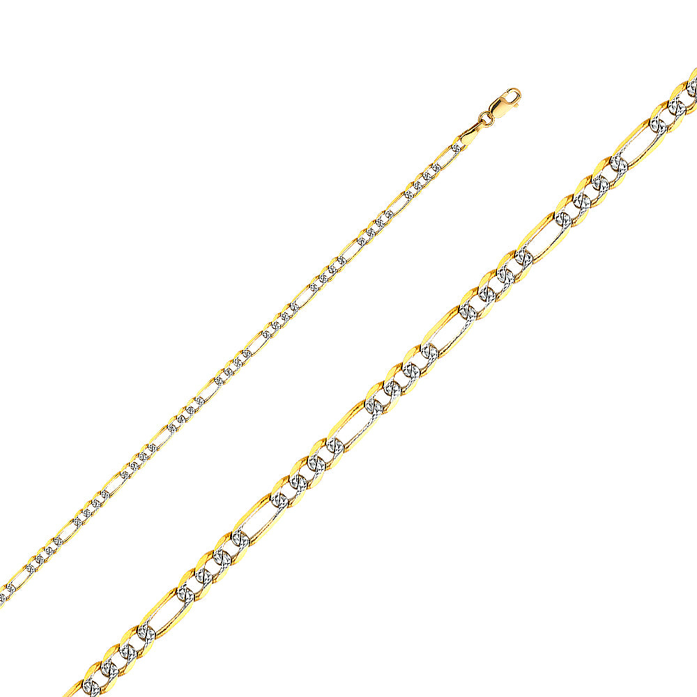 14 Karat Gold Figaro Chain 3.1mm