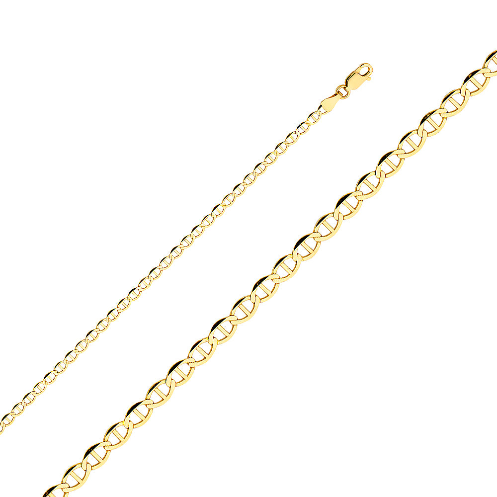 10K Gold Mariner Chain 3.4mm