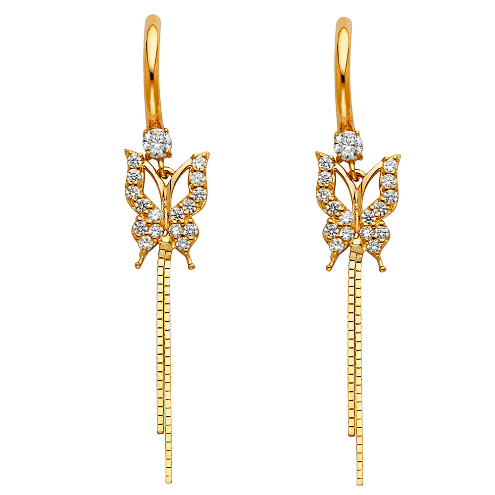 Hanging Earrings 14 Karat Gold