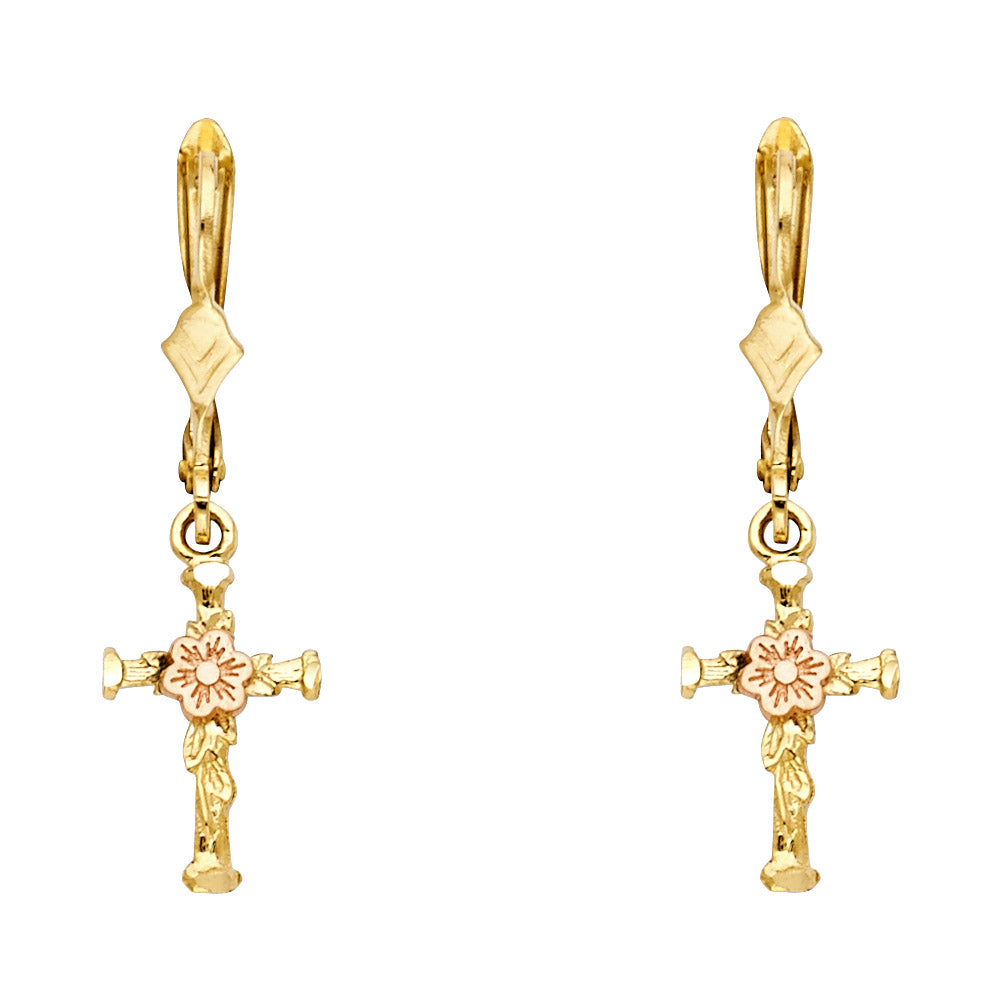 14 Karat Gold Assorted Earrings Two-Tone