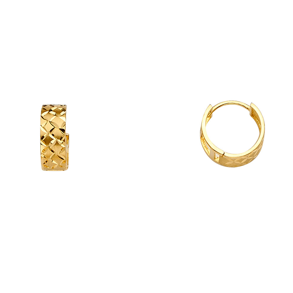 Huggies Earrings 14 Karat Gold