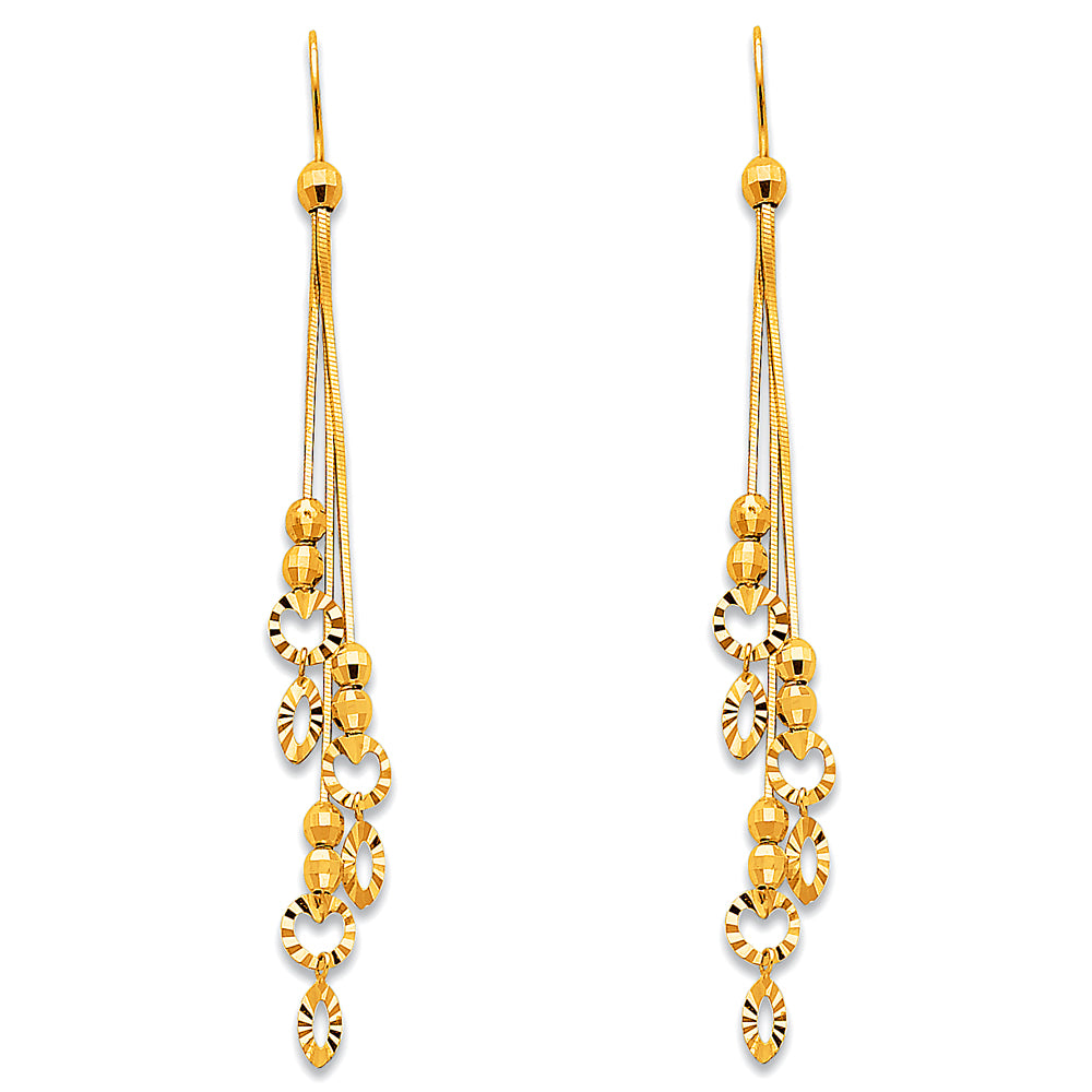 Hanging Earrings 14 Karat Gold