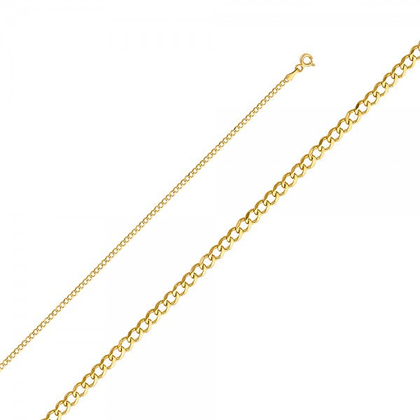 14K Solid Gold Cuban Chain 2.2mm