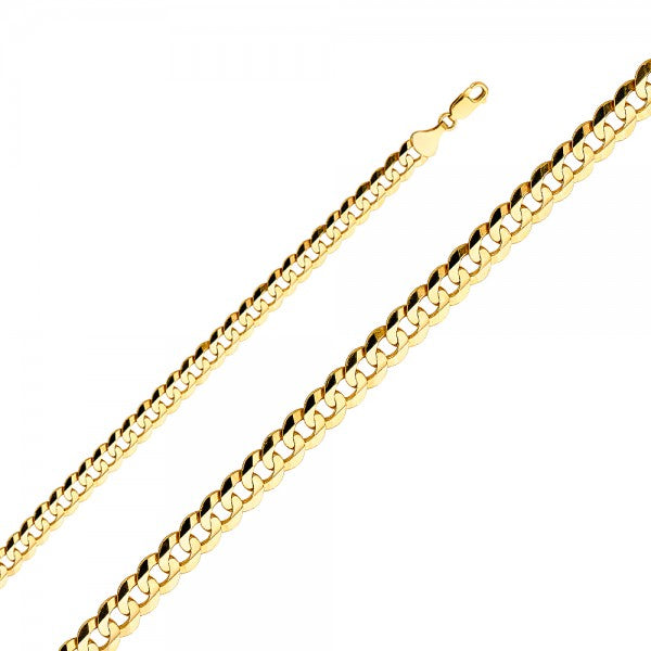 14K Solid Gold Cuban Chain 8.2mm
