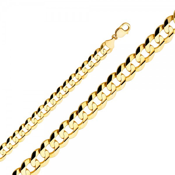 14K Solid Gold Cuban Chain 12.2mm