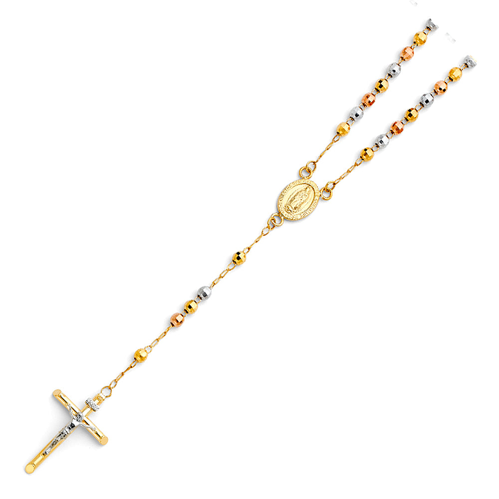14 Karat Rosary Necklace 4mm
