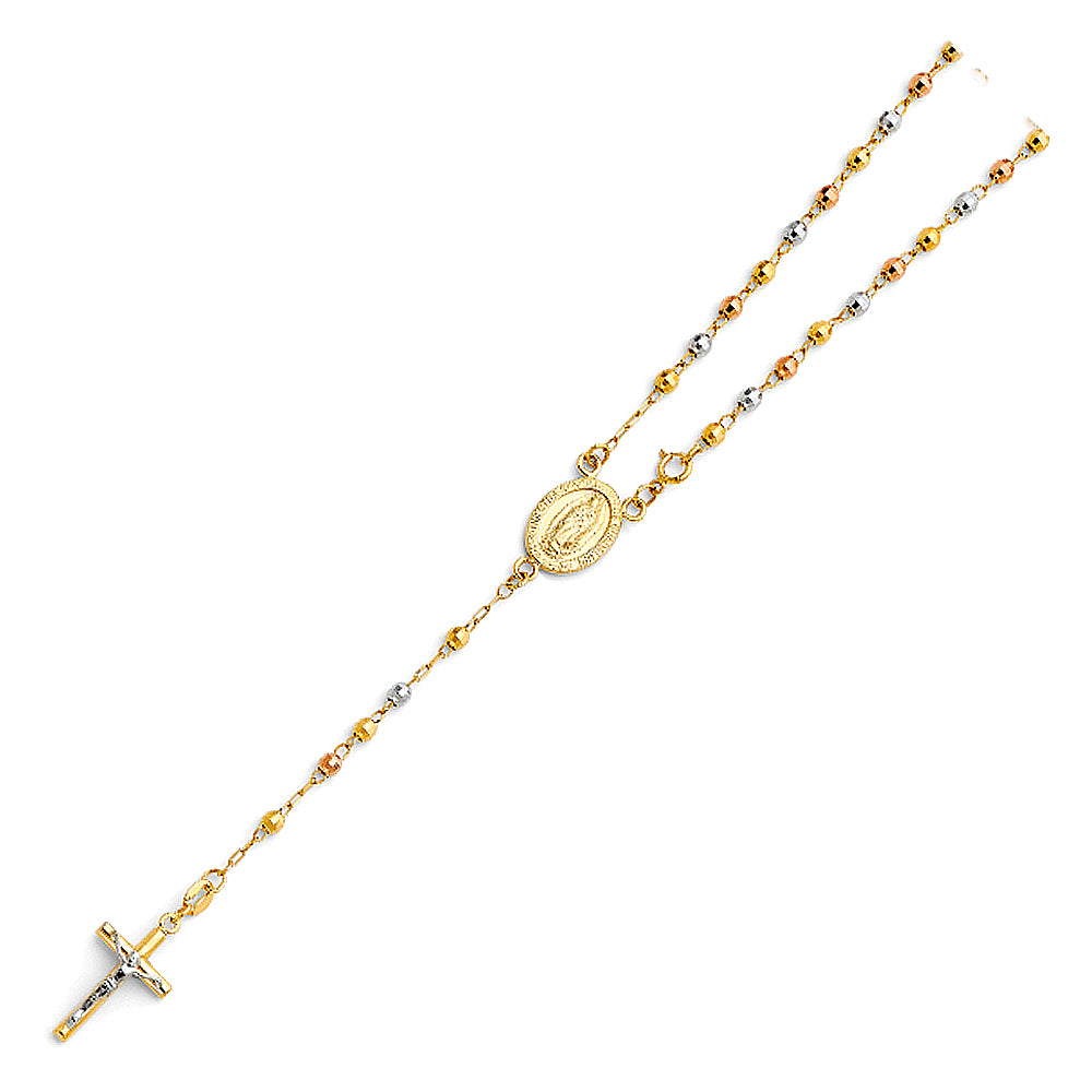 14 Karat Rosary Necklace 3mm