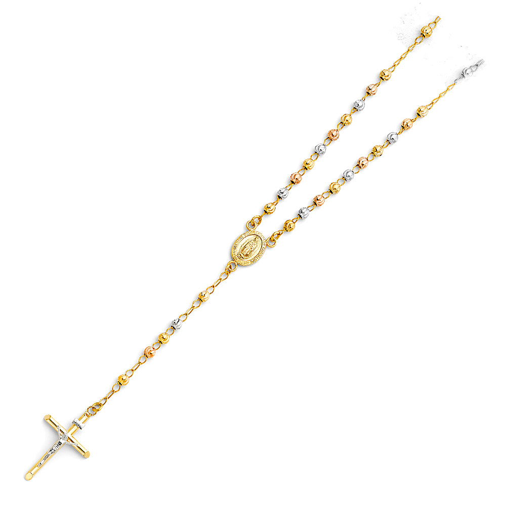 14 Karat Rosary Necklace 4mm