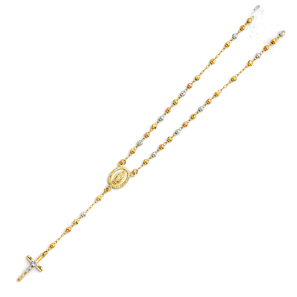 14 Karat Rosary Necklace 3mm