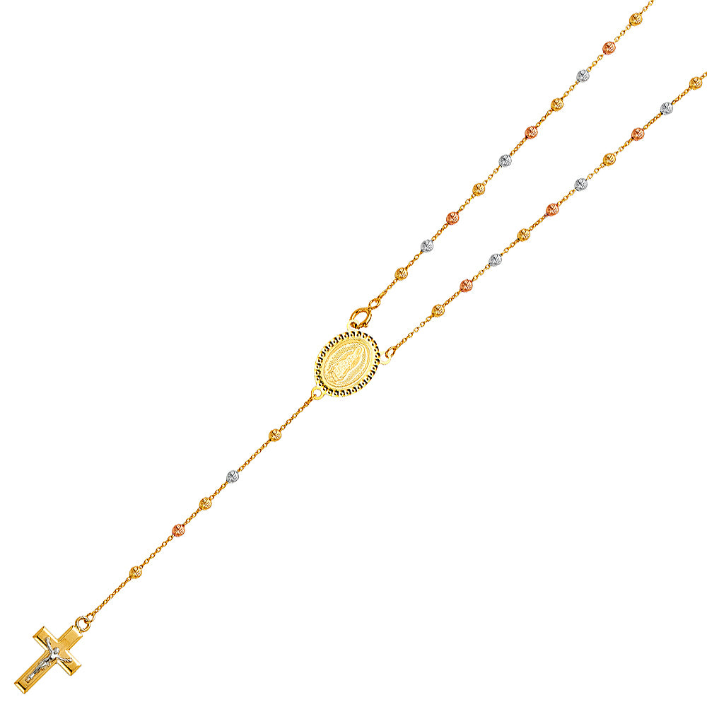 14 Karat Rosary Necklace 2.5mm