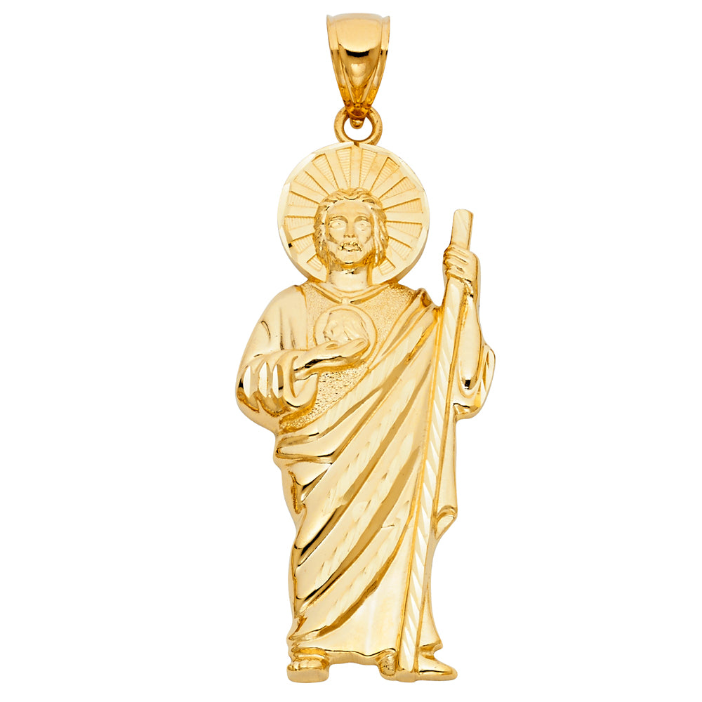 14 karat gold religious pendant
