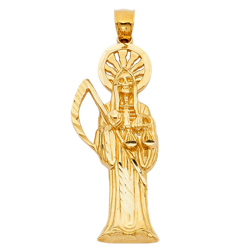14 karat gold religious pendant