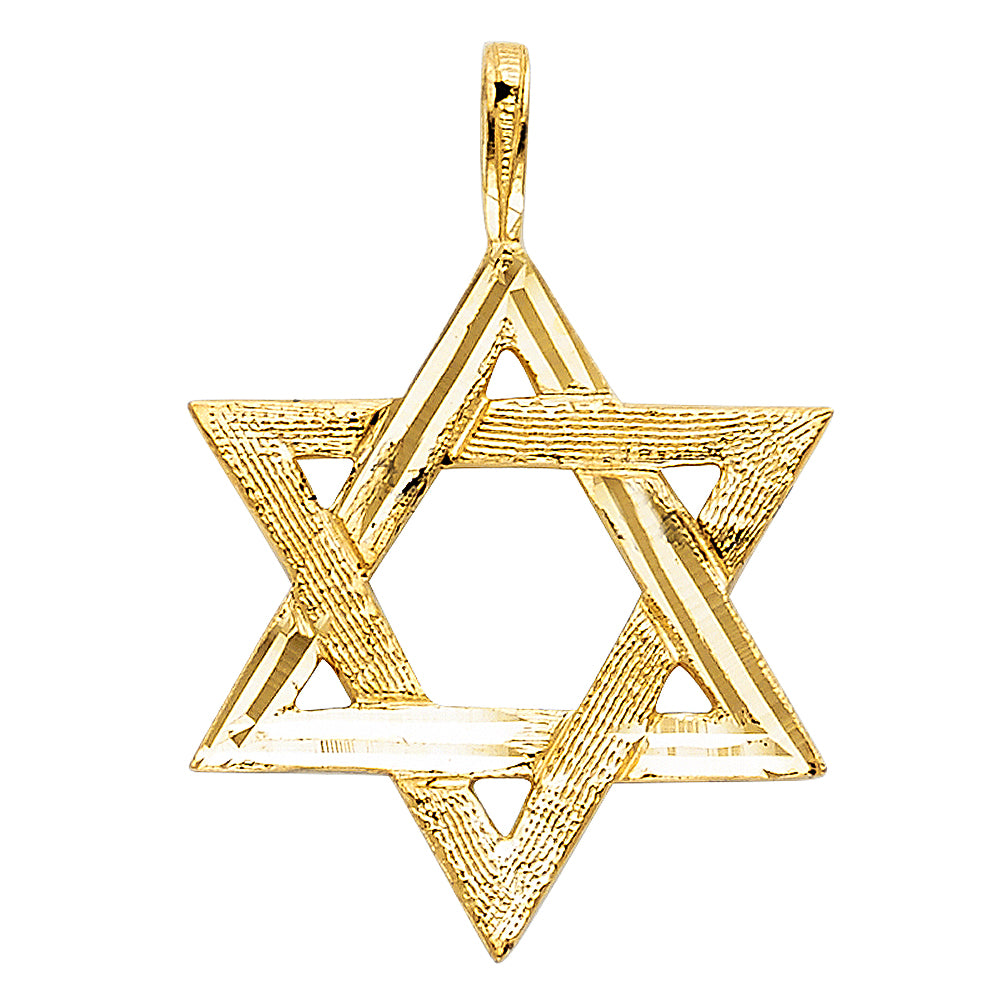 14 karat gold religious pendant