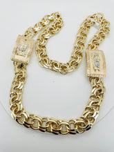 Load image into Gallery viewer, Chino link chain 15mm 10 karat gold  2 box 26”
