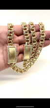 Load image into Gallery viewer, Chino link chain  10 karat gold with diamond
