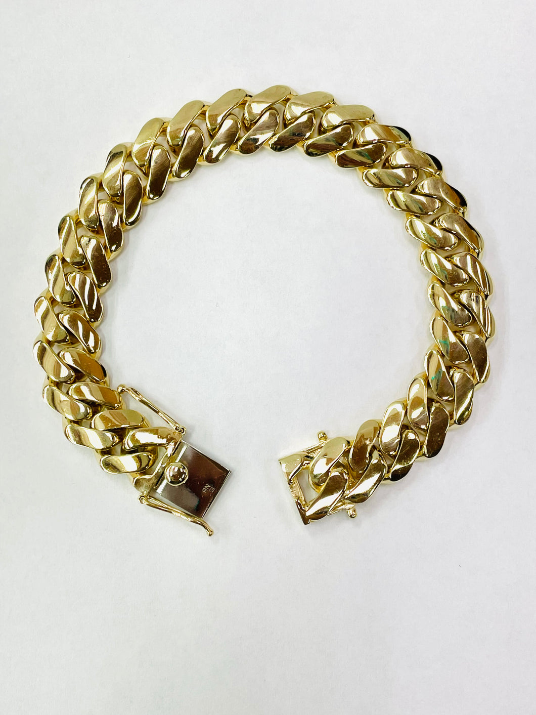 10 Karat Gold Miami Cuban Bracelet 13 mm
