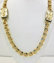 Load image into Gallery viewer, Chino link chain 12mm 10 karat gold 2 box custom 26”
