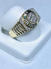 Load image into Gallery viewer, 10 karat yellow gold diamond man ring 0.4  CT
