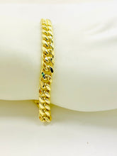 Load image into Gallery viewer, Miami Cuban link bracelet 10 karat gold 7.5 mm semi holloW
