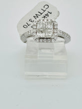 Load image into Gallery viewer, 14 karat white Gold diamond lady ring 3.7 CT
