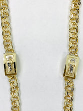 Load image into Gallery viewer, Chino link chain 12mm 10 karat gold 2 box custom 26”
