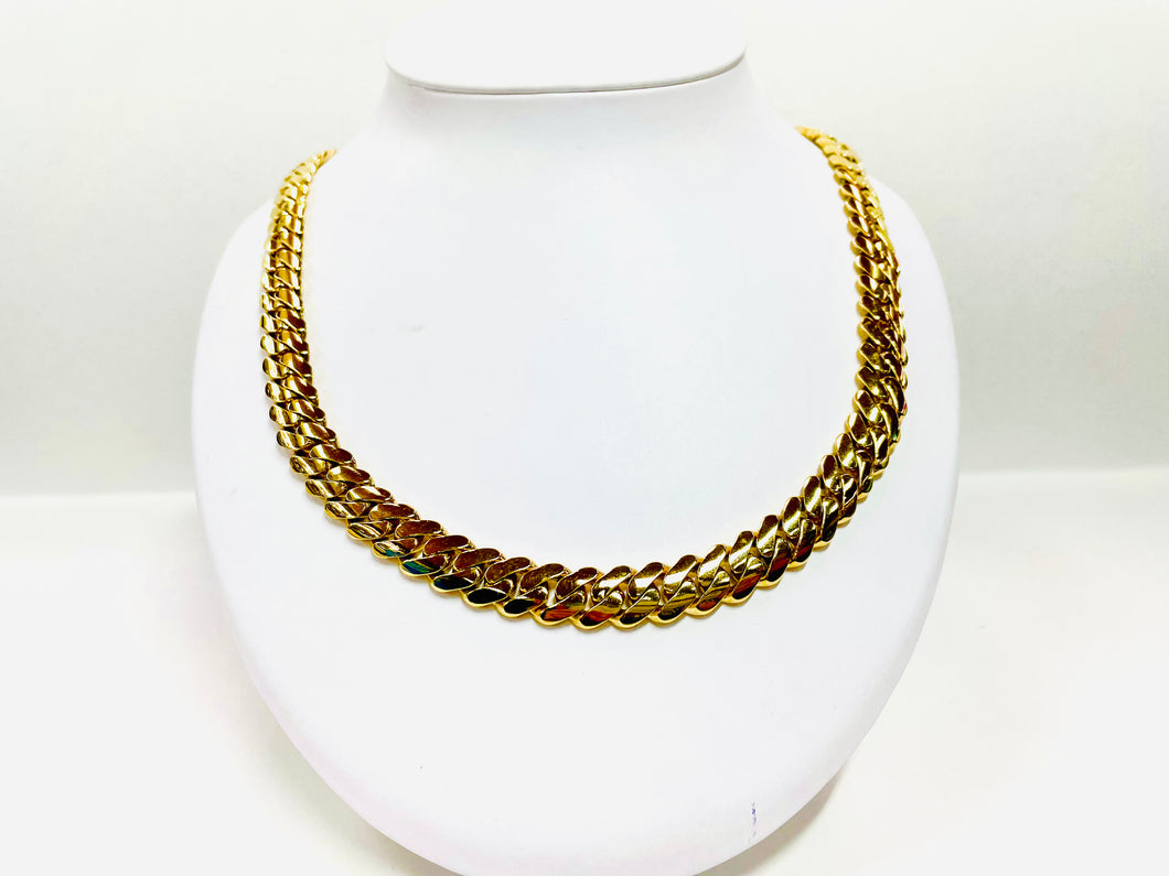 Miami Cuban chain  9.5 mm  26” 10 karat gold