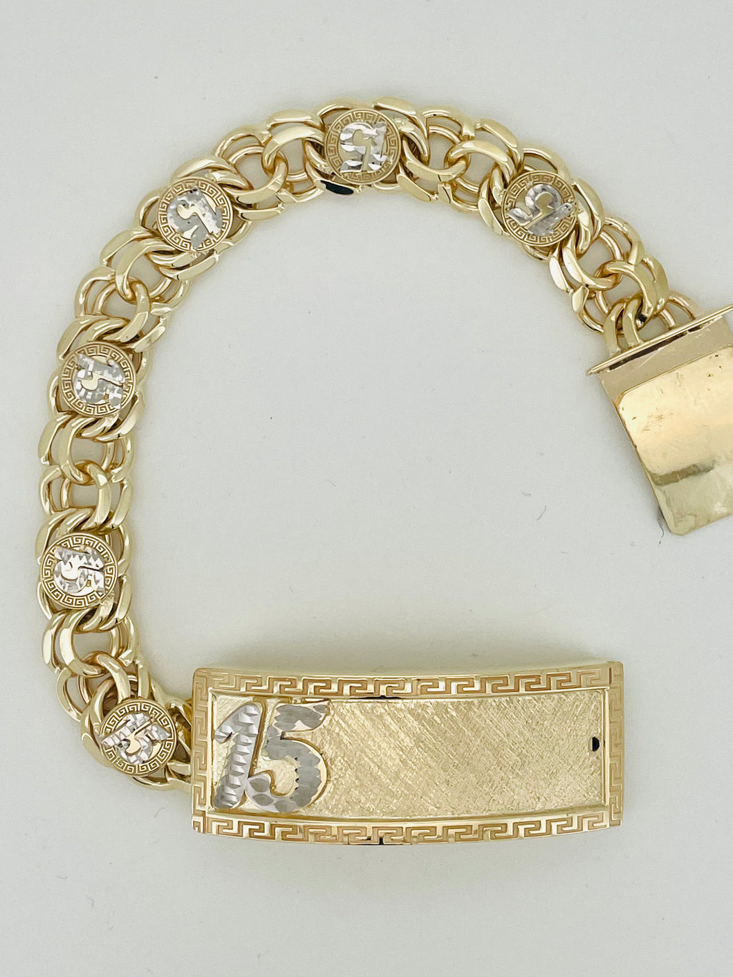 Chino link bracelet 15 years old 11 mm 10 karat
