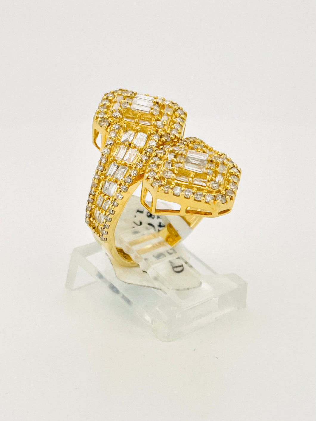 14 karat yellow gold diamond rings 1.73 CT