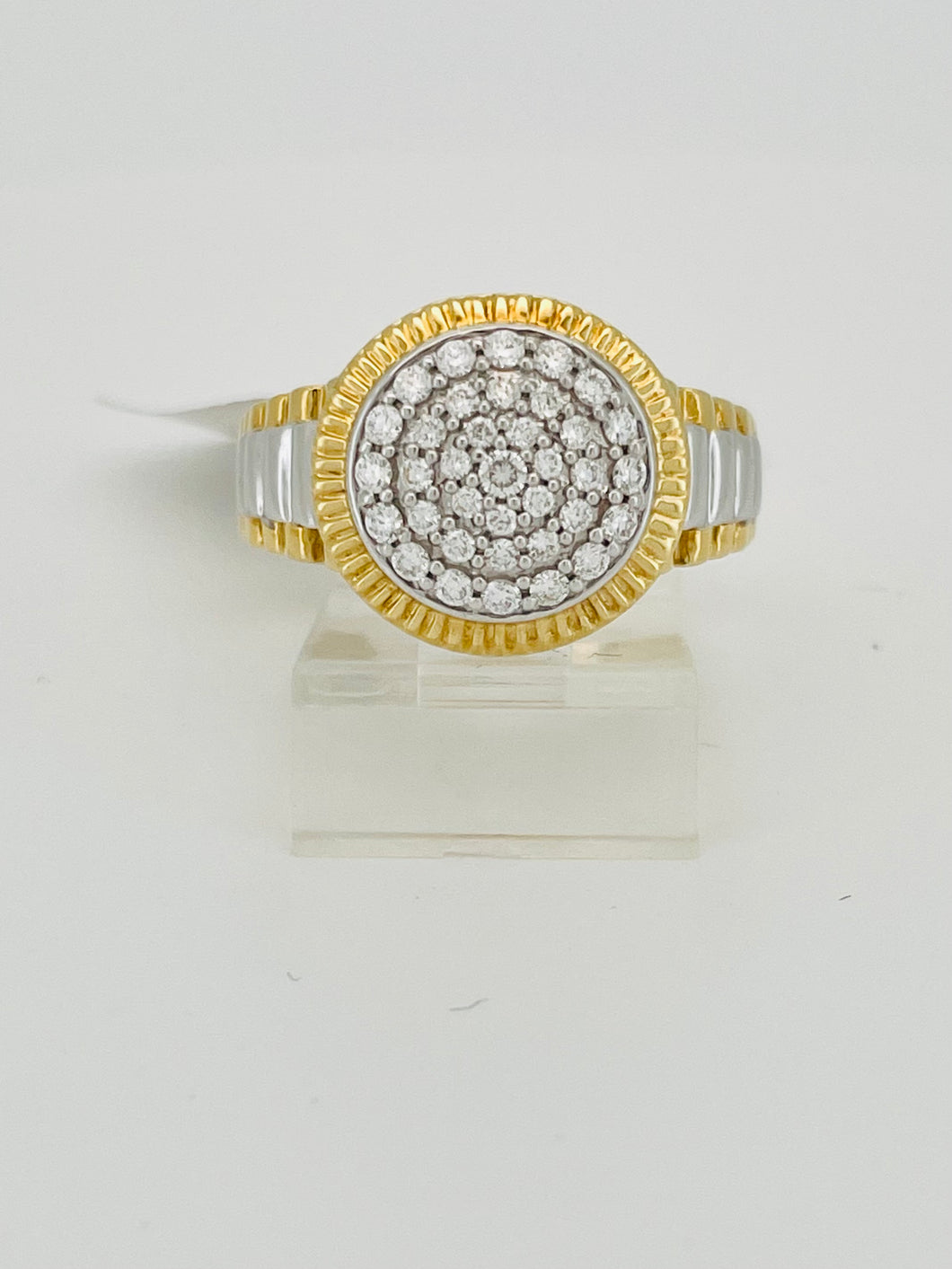18 karat diamond man Ring 0.46 CT