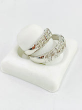 Load image into Gallery viewer, 14 Karat White  Gold Bands With Real Diamond 0.4 CT
