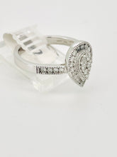 Load image into Gallery viewer, 10 karat white Gold diamond ring 0.5 CT
