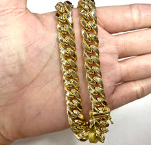Load image into Gallery viewer, Miami Cuban bracelet 9.5 mm semi hollow 10 karat gold
