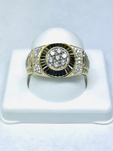 Load image into Gallery viewer, 10 karat yellow gold diamond man ring 0.4  CT
