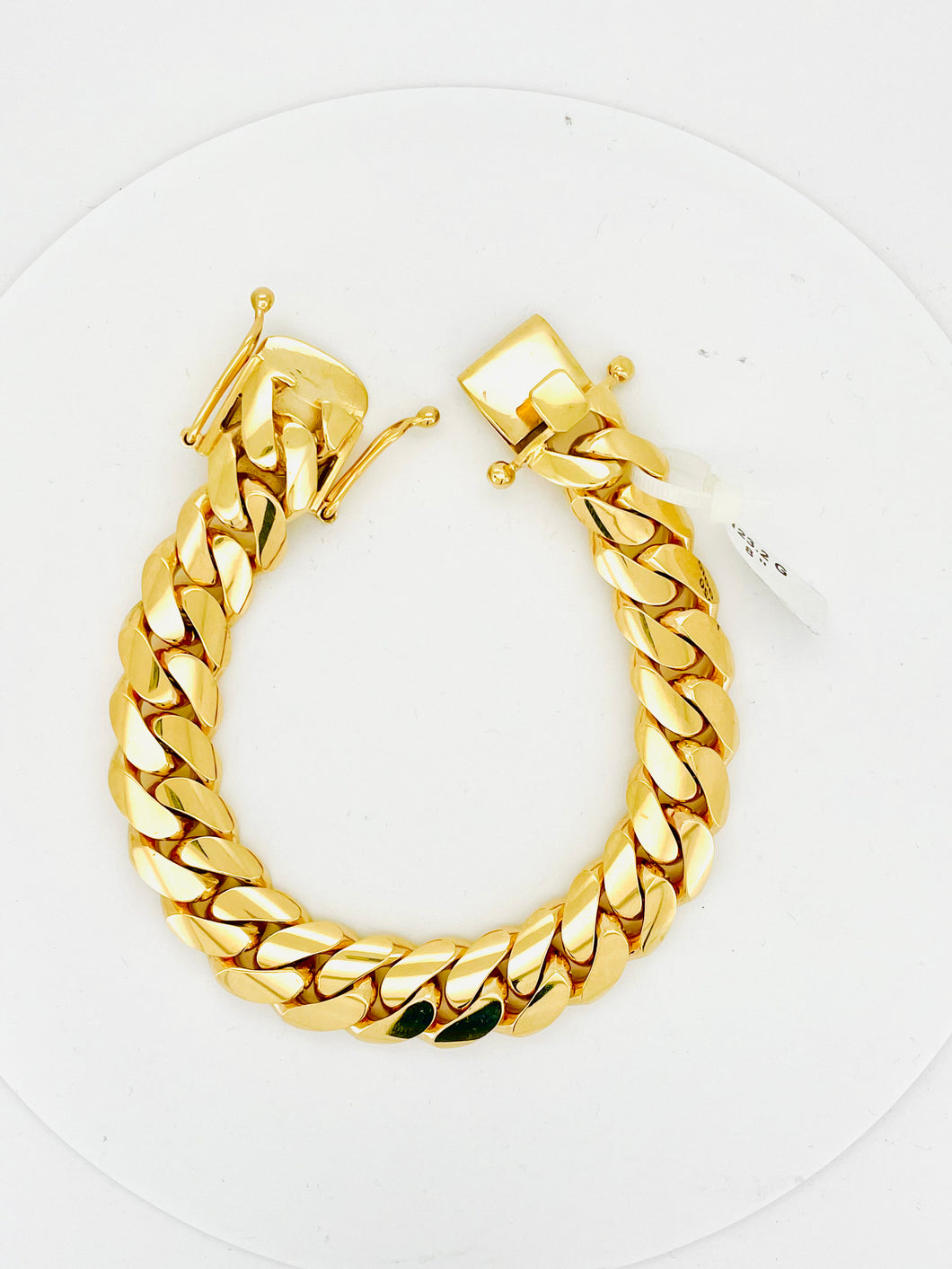 Miami Cuban link bracelet 16mm 10 karat gold