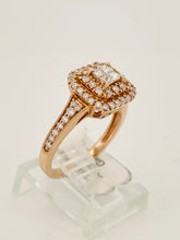 Load image into Gallery viewer, 14 karat rose gold diamond lady ring 0.65 CT
