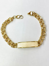 Load image into Gallery viewer, 10 karat gold chino link bracelet 8” 8mm
