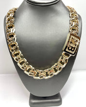 Load image into Gallery viewer, Chino link chain 20 mm 10 karat gold close link
