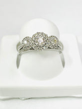 Load image into Gallery viewer, 10 karat white gold diamond ring 0.5  CT
