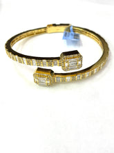 Load image into Gallery viewer, 14 karat yellow diamond bangles 7 CT
