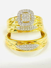 Load image into Gallery viewer, 14k gold wedding diamond ring 0.45 CT

